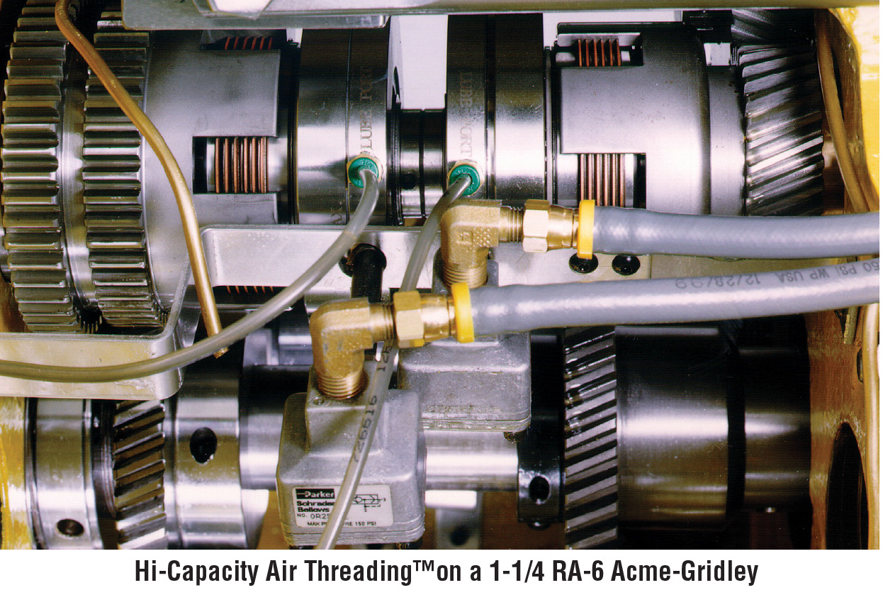 high capcity air threading on acme-gridley