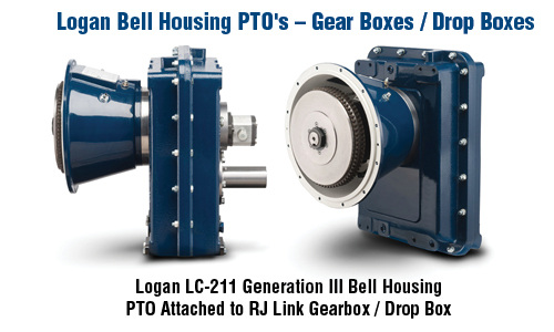 Logan Bell Housing PTO's - Gear Boxes / Drop Boxes