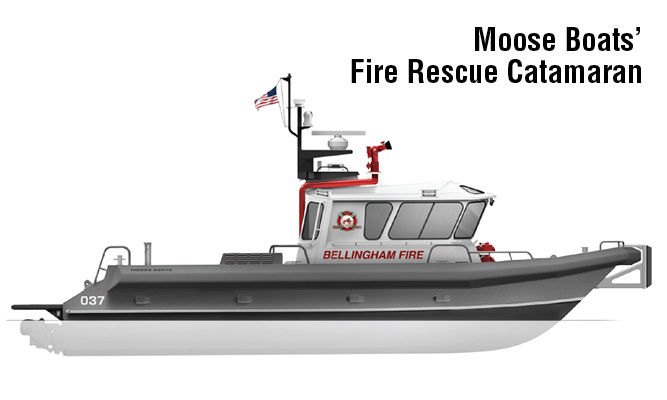 Moose Boat Fire Rescue Catamaran