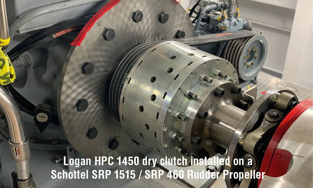 Logan HPC 1450 dry clutch installed on Schottel SRP 1515