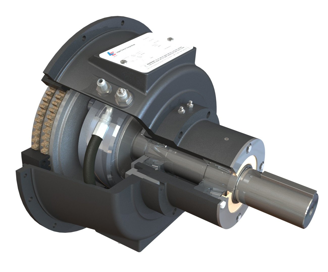 Logan LC211 G332-01 Bell Housing PTO Clutch. Replaces a Twin Disc SP 211 PTO clutch and also a WPT WTD-11-210 clutch.