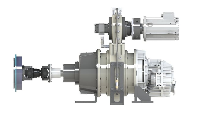 Logan Bell Housing PTO Clutch with 800-1 FlexaDrive and ZF Transmission