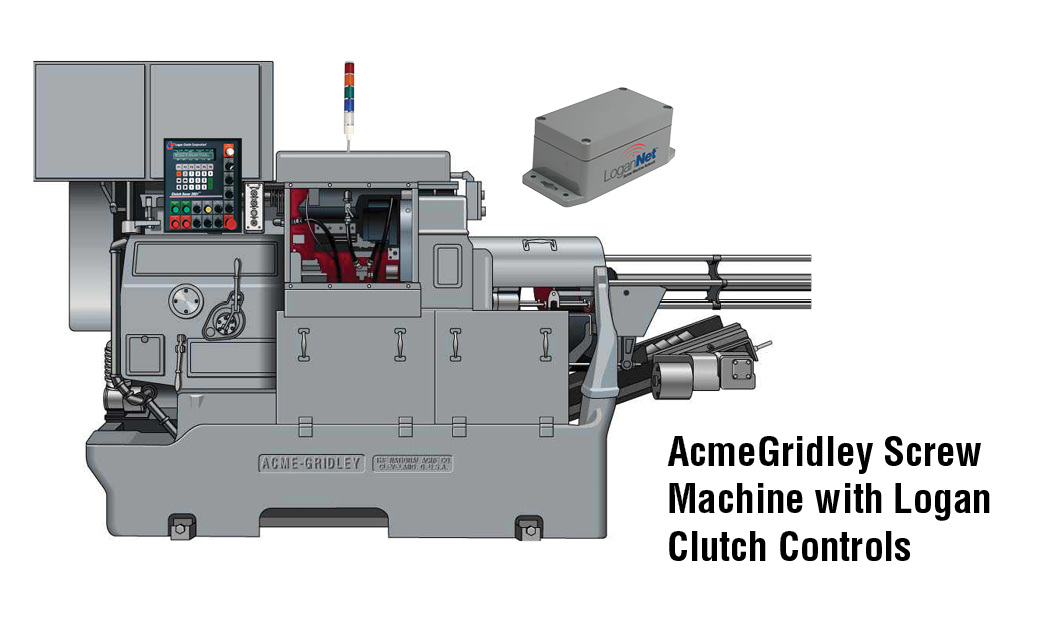 AcmeGridley Screw Machine with Logan Clutch Controls