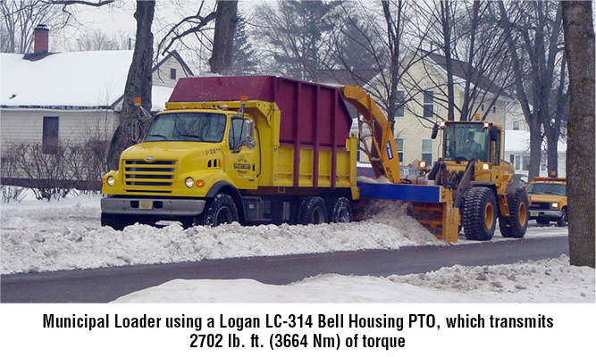 Municipal Loader Using a Logan LC-314 Bell Housing PTO